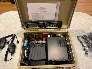 Dual Portable HF Radio System with External Connections